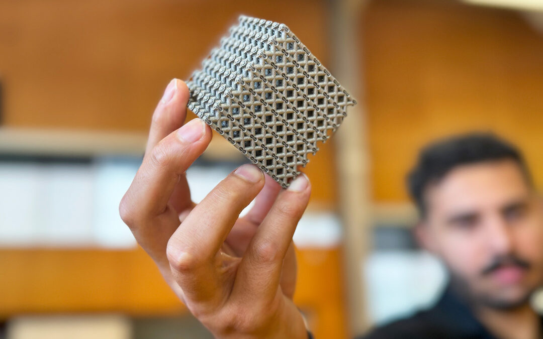 The 3D printed titanium structure with incredible strength