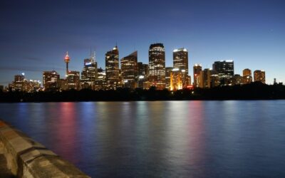 Light pollution from Sydney turns night into day
